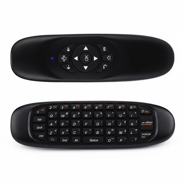 C120 Air Mouse Remote with QWERTY Keyboard for Android TV