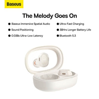Baseus Bowie WM03 True Wireless Earbuds (BT 5.3, 38H)