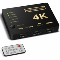 5-Port HDMI Switch (2K/4K, HDMI 1.4a)